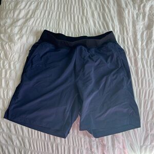 Men's Fabletics Franchise Shorts 7 inch Lined Navy Medium
